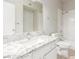 Bathroom with granite countertop and white cabinets at 9000 Las Vegas Blvd # 1016, Las Vegas, NV 89123
