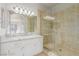 Bathroom featuring a glass-enclosed shower and granite countertop at 9000 Las Vegas Blvd # 1016, Las Vegas, NV 89123
