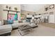 Open-concept living space with a modern design, comfortable seating, and stylish decor at 11550 Velicata Ct, Las Vegas, NV 89138