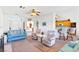 Open-concept living room with views into the kitchen and foyer, and comfortable seating at 1199 Golf Club, Laughlin, NV 89029