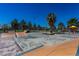 Outdoor skatepark featuring ramps, rails, and open space for skateboarding and recreation at 208 W Alma St, Overton, NV 89040