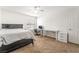 Bright bedroom with a ceiling fan, ample natural light, and space for a desk and storage at 2451 N Rainbow Blvd # 2131, Las Vegas, NV 89108