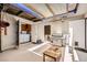 This covered patio features an outdoor grill, laundry area, and unique overhead lighting at 2748 Heritage Cir, Las Vegas, NV 89121