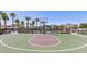Enjoy the fenced outdoor basketball court and playground located within this community on a sunny day at 2845 Copper Wind Ln # 4, Las Vegas, NV 89183