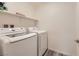 Functional laundry room with modern washer and dryer at 2845 Copper Wind Ln # 4, Las Vegas, NV 89183