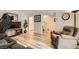 Comfortable living room with modern flooring and neutral decor at 2845 Copper Wind Ln # 4, Las Vegas, NV 89183