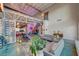 Spacious living room with high ceilings, modern decor, and open floor plan; perfect for entertaining at 5096 Thunder River Cir, Las Vegas, NV 89148