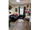 baseball-themed bedroom with sports decor, a bed, and a baseball rug on the floor at 7109 Rancho De Taos, Las Vegas, NV 89130