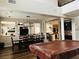 Open-concept layout showcasing seamless flow between dining, living, and kitchen areas at 7109 Rancho De Taos, Las Vegas, NV 89130