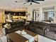 Spacious living area showcasing open concept with kitchen, dining, and living room at 7109 Rancho De Taos, Las Vegas, NV 89130