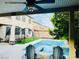 Stunning backyard with a swimming pool, spa, and outdoor seating, perfect for relaxation and entertainment at 7109 Rancho De Taos, Las Vegas, NV 89130