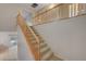 Staircase leads to the upper level of the home at 9017 Wolf Dancer Ave, Las Vegas, NV 89143