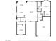 Detailed floor plan showcasing layout with dimensions for each room and total square footage at 10809 Clarion Ln, Las Vegas, NV 89134