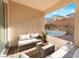 Inviting patio offers comfortable seating arrangements, perfect for enjoying the backyard and the pool at 19 Cresta Villa Ct, Henderson, NV 89011