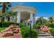 Attractive clubhouse entrance with landscaped grounds, stone accents, and easy access at 2209 Glenbrook Way, Las Vegas, NV 89117