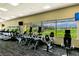 Fully equipped fitness center with state-of-the-art equipment and scenic views of landscaping at 2209 Glenbrook Way, Las Vegas, NV 89117
