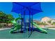 Community playground featuring slides, climbing structures, and sunshade, perfect for outdoor fun at 2409 Cockatiel Dr, North Las Vegas, NV 89084
