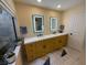 Bright bathroom featuring double sinks, modern fixtures, and a stylish design at 2484 Domingo St, Las Vegas, NV 89121
