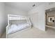 Cozy bedroom with a bunk bed, closet and a view into another room, perfect for  at 2606 Marvel Astoria St, Henderson, NV 89044