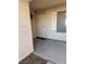 View of the front door with security door and landscaping at 2839 Kensington St, Las Vegas, NV 89156