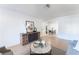 Open floor plan showcasing living room leading into dining area at 3151 Soaring Gulls Dr # 1168, Las Vegas, NV 89128