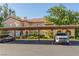 View of the building with parking spaces available at 3845 Wiggins Bay St # 202, Las Vegas, NV 89129