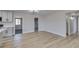 Open layout with wood flooring, a view of the bedrooms and bathrooms at 4360 El Tovar Rd, Las Vegas, NV 89115
