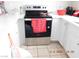 Kitchen featuring stainless steel appliances and white cabinetry at 4663 Sand Creek Ave, Las Vegas, NV 89103