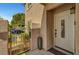 Welcoming front entrance with gated access and a charming door, offering privacy and curb appeal at 506 Chestnut View Pl, Henderson, NV 89052