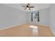 Bedroom featuring ceiling fan, and window at 5162 Somerset Dr, Las Vegas, NV 89120