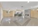 Open floor plan featuring living room, dining area, kitchen and fireplace at 5162 Somerset Dr, Las Vegas, NV 89120