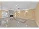 View of the living room with tile floors, fireplace and access to the entrance at 5162 Somerset Dr, Las Vegas, NV 89120