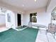 Covered patio with outdoor seating and view of backyard at 5704 Burdel St, Las Vegas, NV 89149
