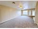Spacious living room featuring a ceiling fan and lots of natural light at 5704 Burdel St, Las Vegas, NV 89149
