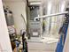 Organized utility room featuring a water heater, furnace, and ductwork at 5704 Burdel St, Las Vegas, NV 89149