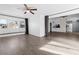 Spacious living room with wood floors and lots of windows at 6223 Foothill Blvd, Las Vegas, NV 89118