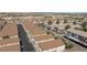 Aerial view of a neighborhood with many two-story townhouses at 6420 Extreme Shear Ave # 102, Henderson, NV 89011
