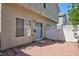 Cozy backyard space with brick pavers, ideal for outdoor lounging and entertainment at 6420 Extreme Shear Ave # 102, Henderson, NV 89011