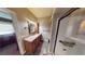 Inviting bathroom with modern fixtures and a walk-in shower at 6901 Cobre Azul Ave # 202, Las Vegas, NV 89108