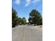 Street view with large pine trees in a suburban neighborhood at 7650 Butterscotch Ct, Las Vegas, NV 89131