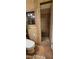 A close up view of the tiled walk in shower at 884 E Robindale Rd, Las Vegas, NV 89123