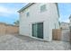 Backyard featuring a gray brick patio, providing a tranquil outdoor living space at 8909 Cherry Barn St, Las Vegas, NV 89113