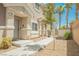 Charming single-Gathering home with desert landscaping, a walkway, and a welcoming front door at 9490 Thunder Sky St # 102, Las Vegas, NV 89178
