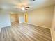 Living room showcasing wood-style floors, neutral colored walls, and an open layout at 11083 Ketchikan St, Las Vegas, NV 89179