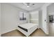 This bedroom features a Murphy bed, tile floors, and a window at 124 Wynntry Dr, Henderson, NV 89074