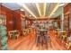 Casual dining area with wooden floors and a variety of seating options at 125 E Harmon Ave # 318, Las Vegas, NV 89109