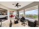 Home office area with beautiful outdoor views, ceiling fan, and great natural light at 2110 King Mesa Dr, Henderson, NV 89012
