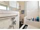 This bathroom offers a shower with a glass door and a handheld shower head at 2128 Delmar Farms Ct, Laughlin, NV 89029