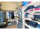 A walk-in closet with shelving and clothing racks at 2128 Delmar Farms Ct, Laughlin, NV 89029
