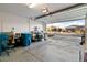 Spacious two-car garage with ample storage space and a view of the neighborhood at 2128 Delmar Farms Ct, Laughlin, NV 89029